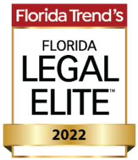 The logo for florida trend 's legal elite 2022.
