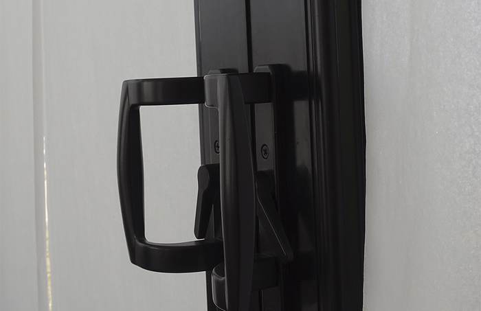 Manilla de puerta corrediza PVC negro