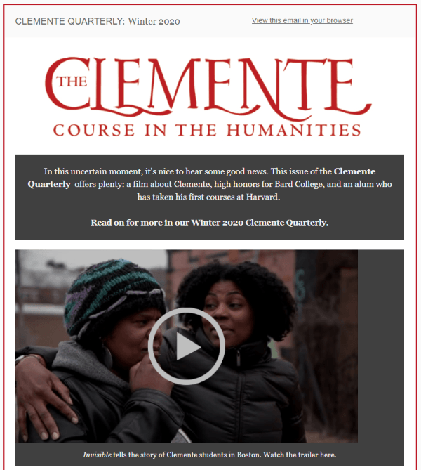 Winter 2020 Clemente Quarterly