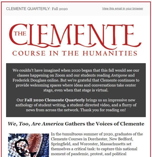 Fall 2020 Clemente Quarterly