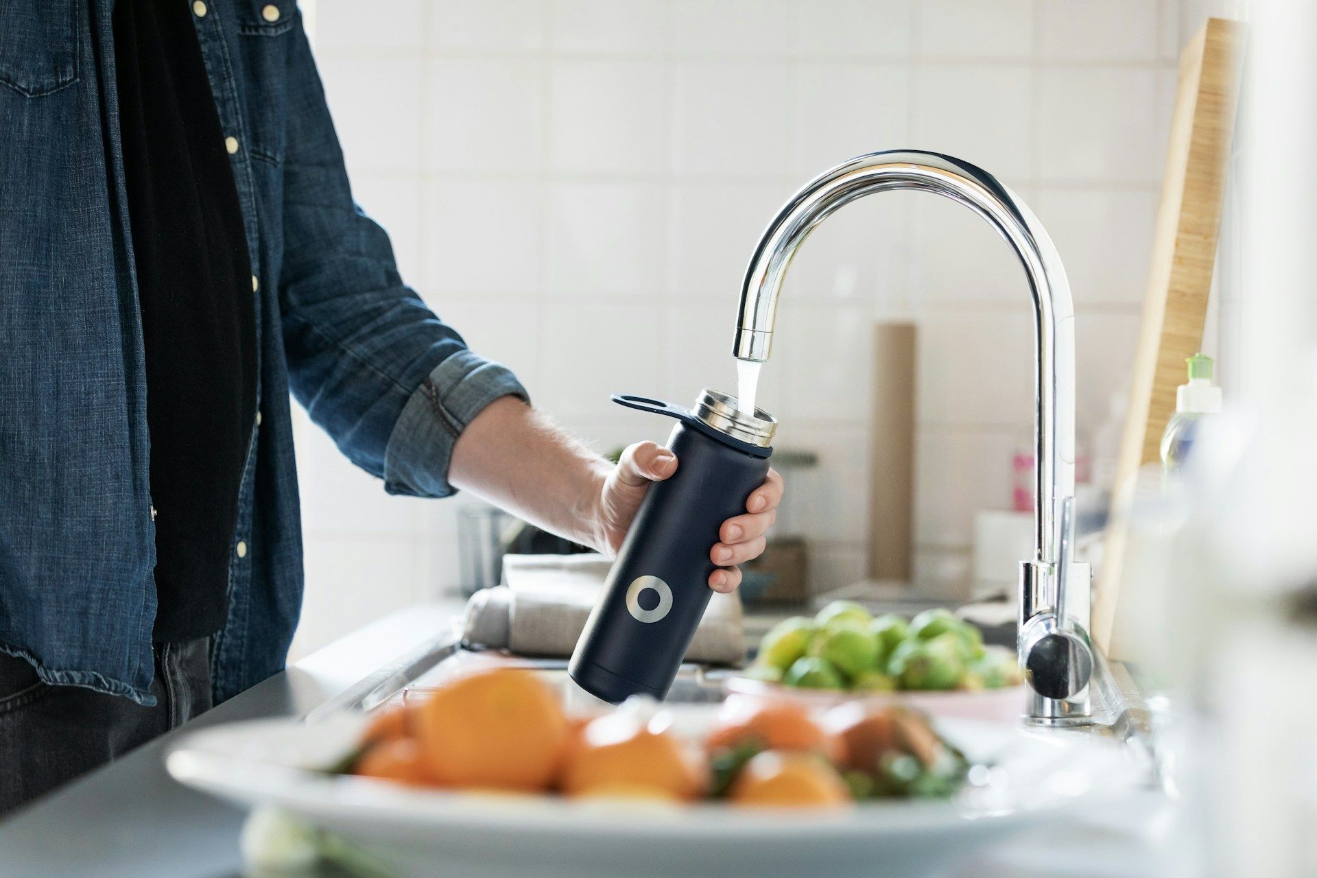 drinking tap water
