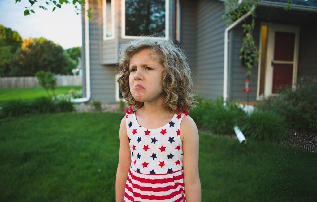 child unhappy
