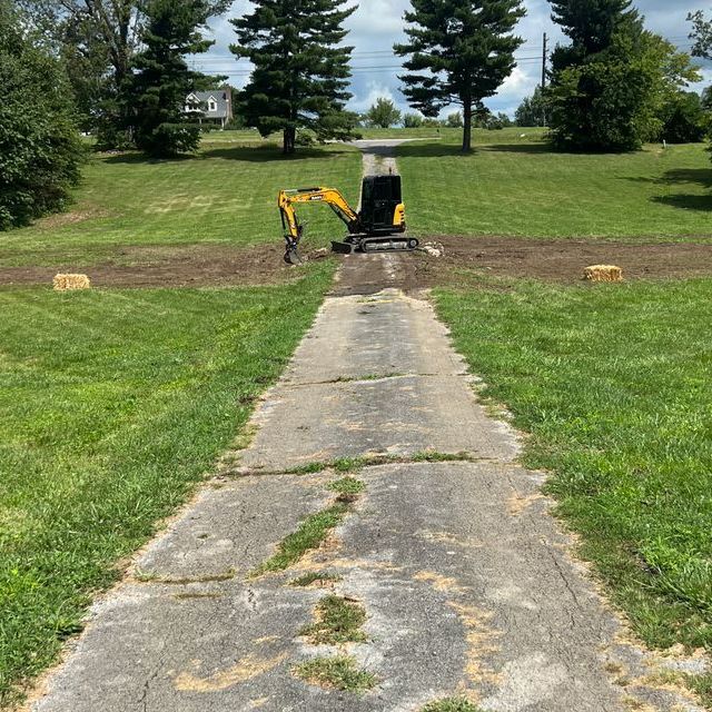 Nolan Constuction digging and locating a section of main line that had frozen and busted in order to be replaced.
