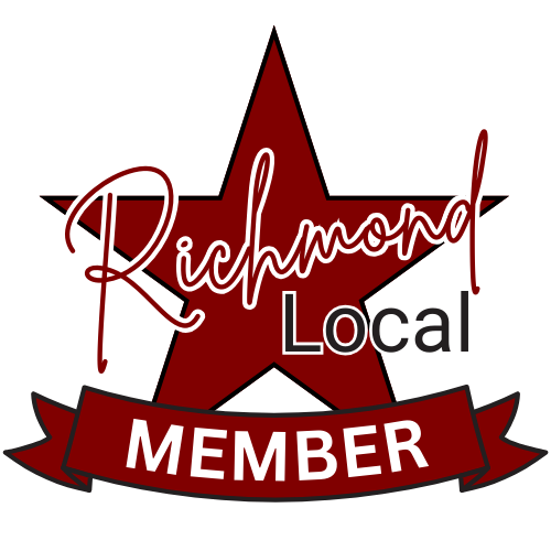 A logo for richmond local member with a red star