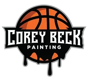 Logo: Orange basketball with black paint drips. Text