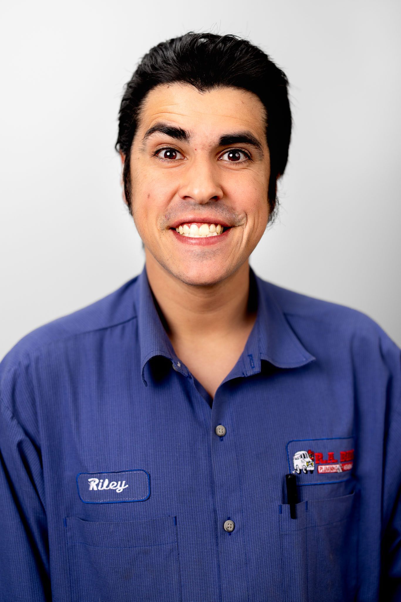 Headshot of Riley, Parts Helper of R.A.Biel