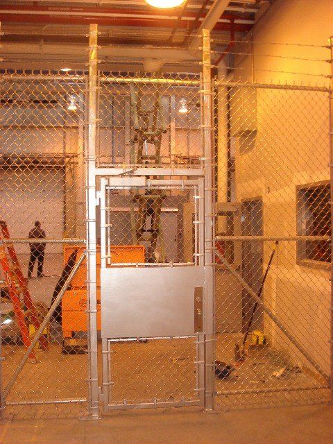 Security Cage_With Locking Door_Back_Chain Link