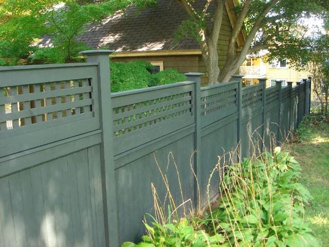 boards-with-lattice-topper - Dedham, MA - Precision Fence Contractors Inc.