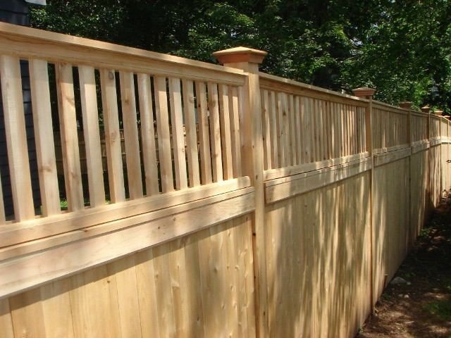 boards-with-lattice-topper - Dedham, MA - Precision Fence Contractors Inc.