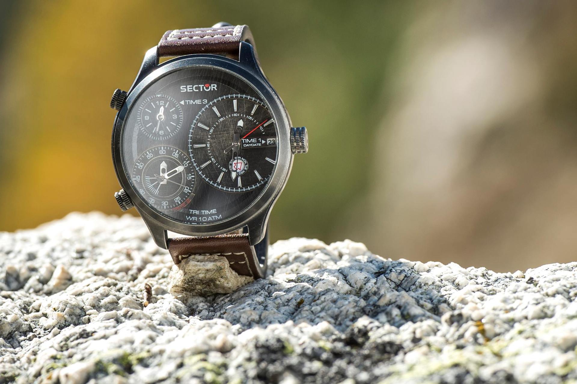 orologio con cinturino in pelle