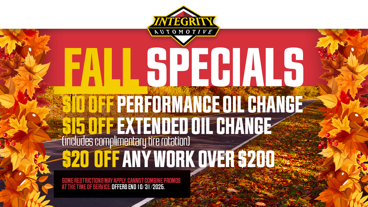 Fall Special at Integrity Automotive in Culpeper, VA