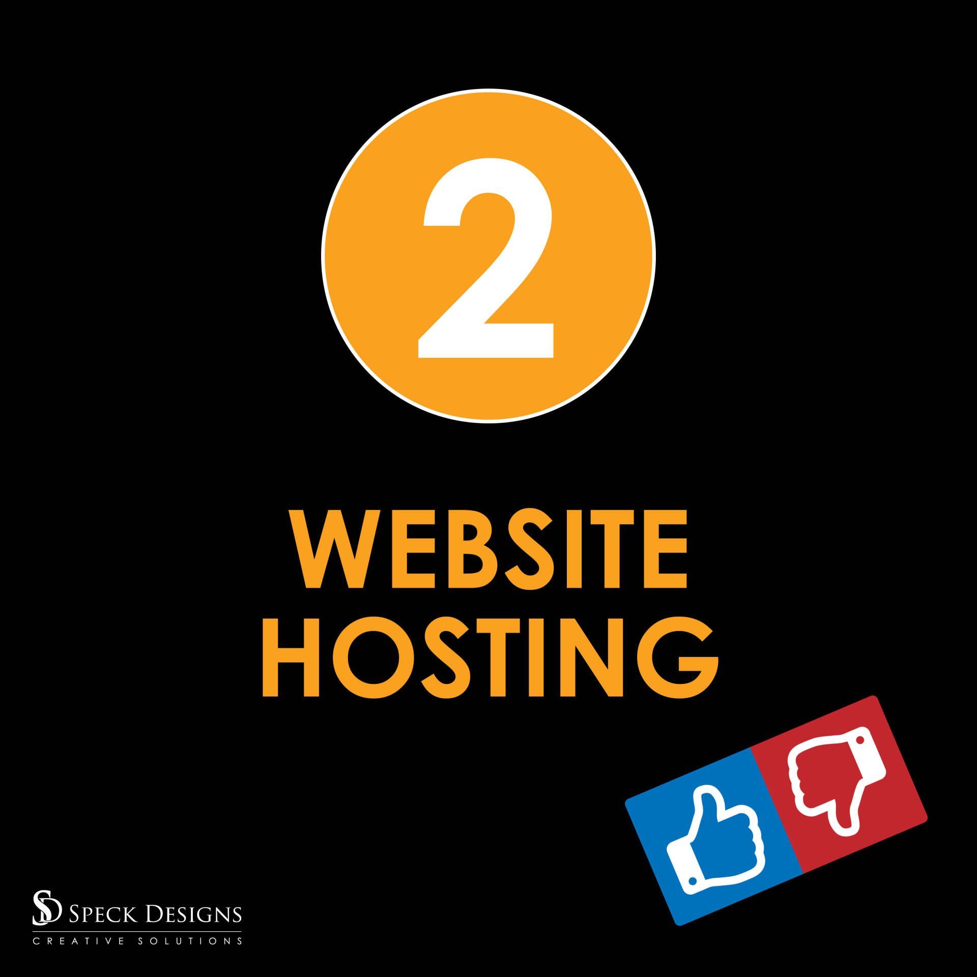 A black background with the words website hosting on it