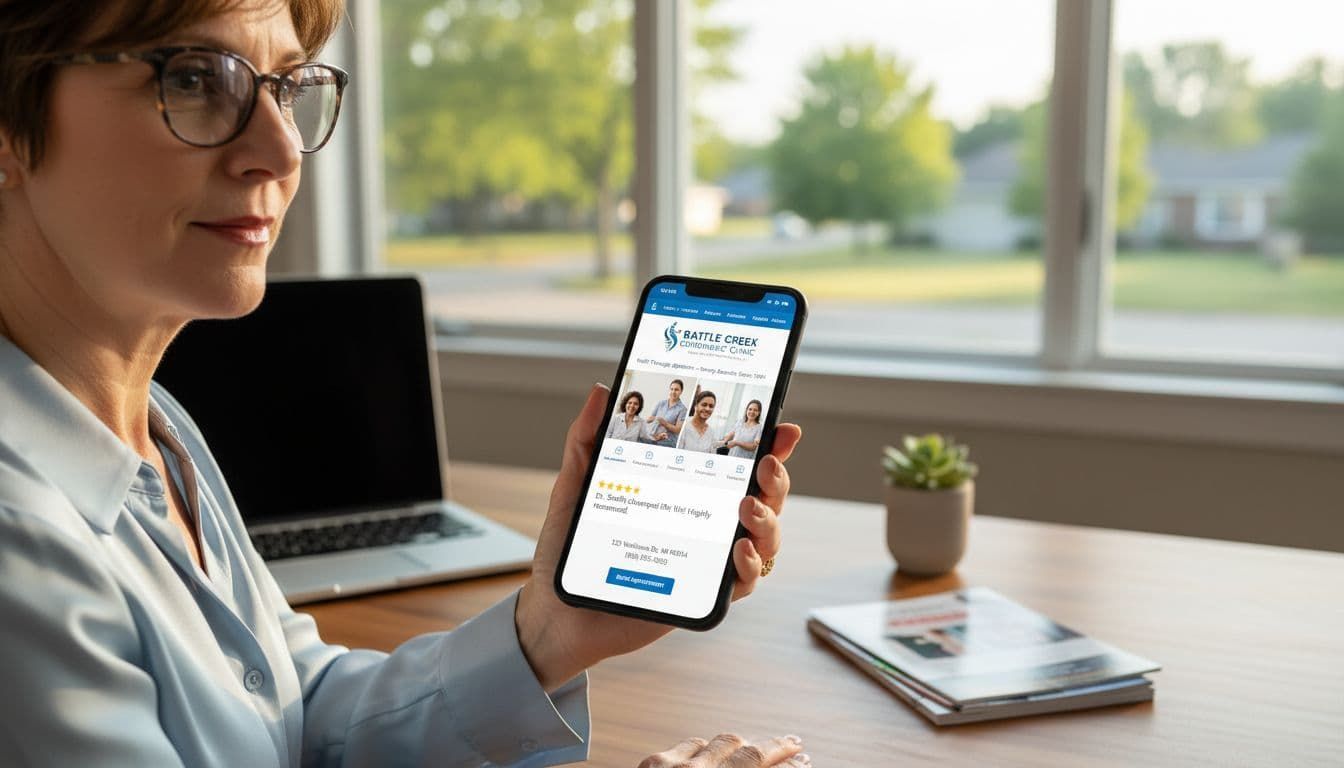 A woman is on a website looking at Brandon Snellink's agent page on the Cornerstoen Home Group's website.