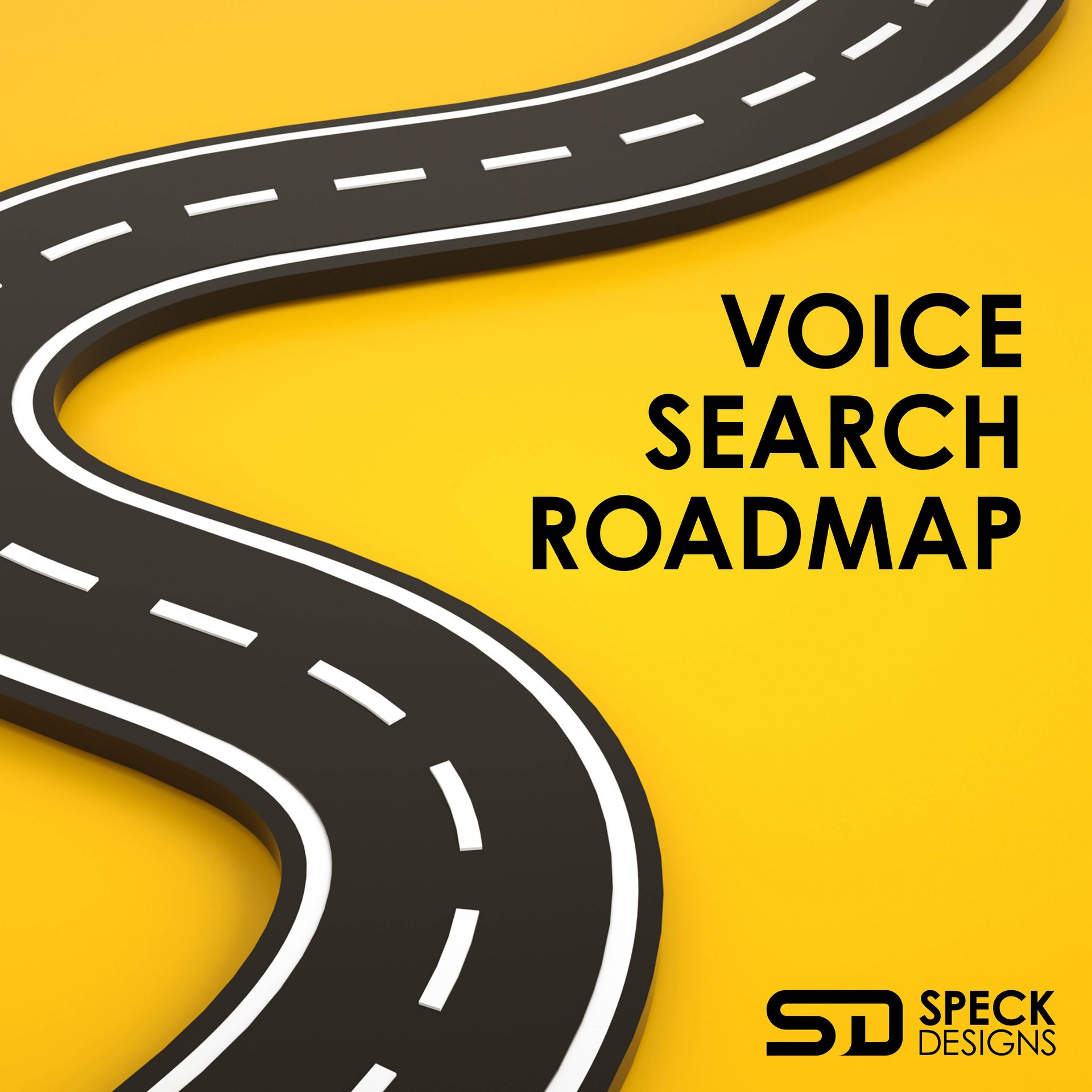 a picture of a road that says voice search roadmap.