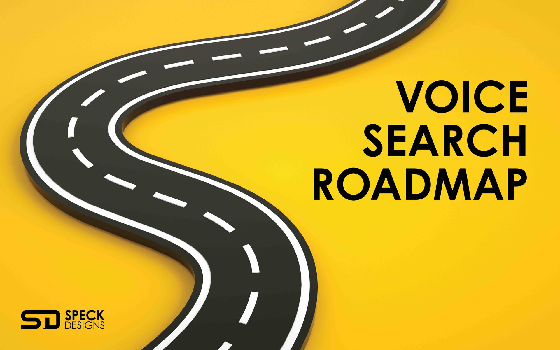 a picture of a road that says voice search roadmap.