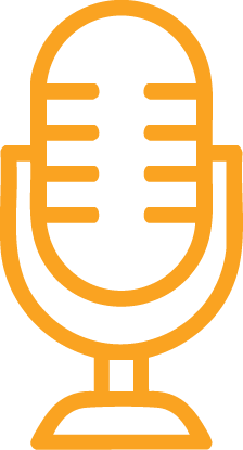 A microphone icon.