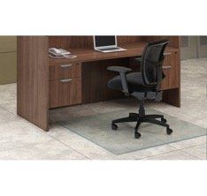 office chair on Tempered Glass Chair Mat
