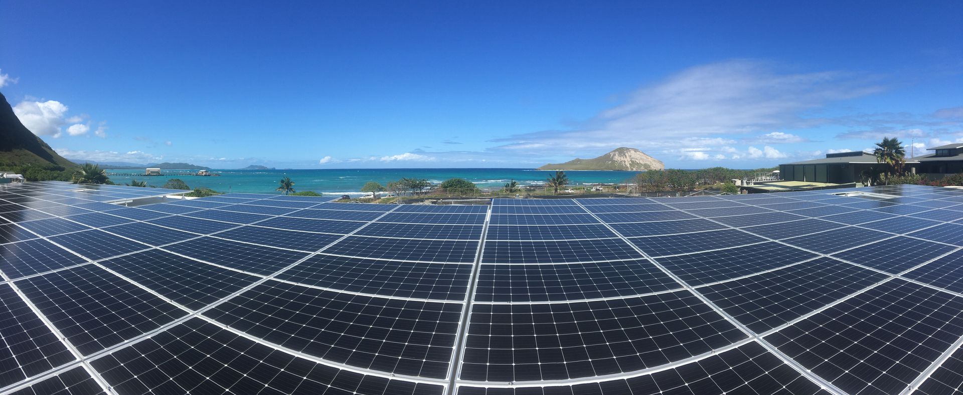 Solar Panels With a Background – Puunene, HI - Hawaii Electrical Solutions LLC