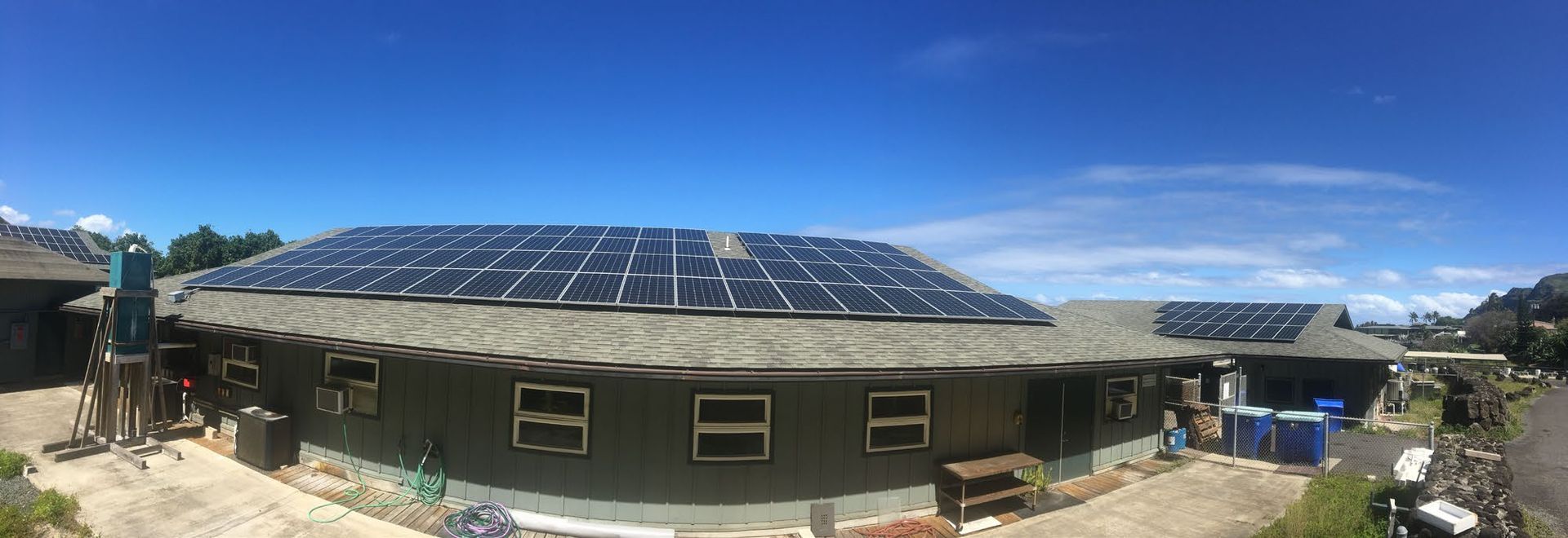 Solar Panels on a Green Roof – Puunene, HI - Hawaii Electrical Solutions LLC