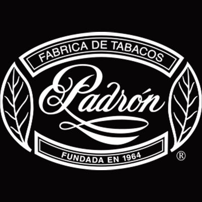 A black and white logo for fabrica de tabacos padron