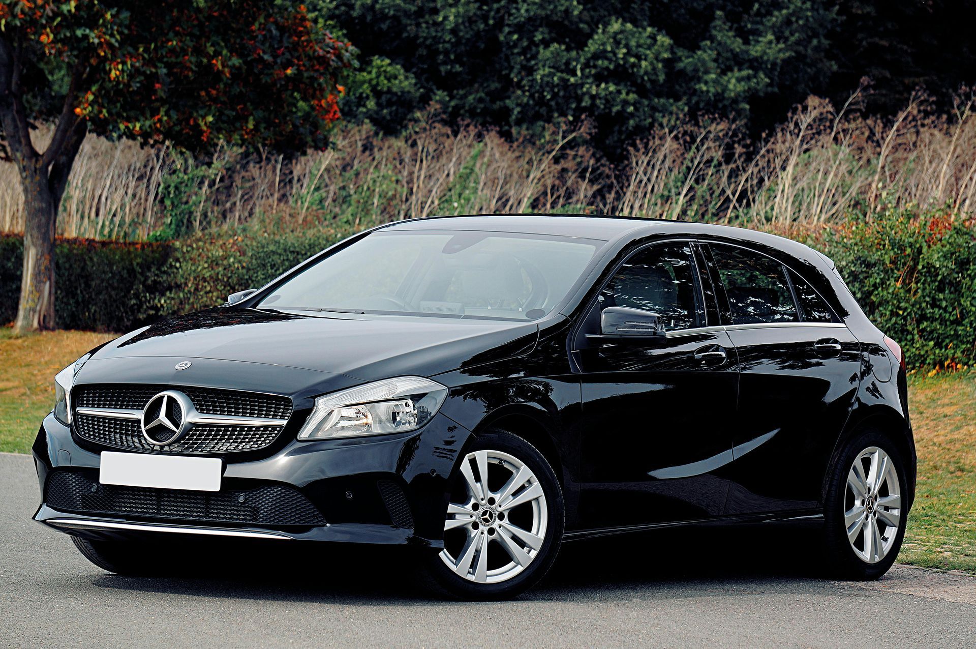 A black car for executive services