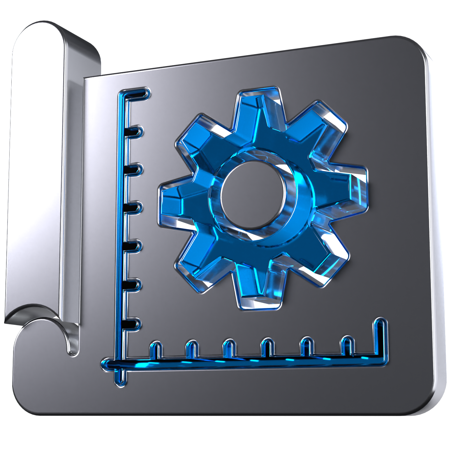 A 3D icon of a prototype