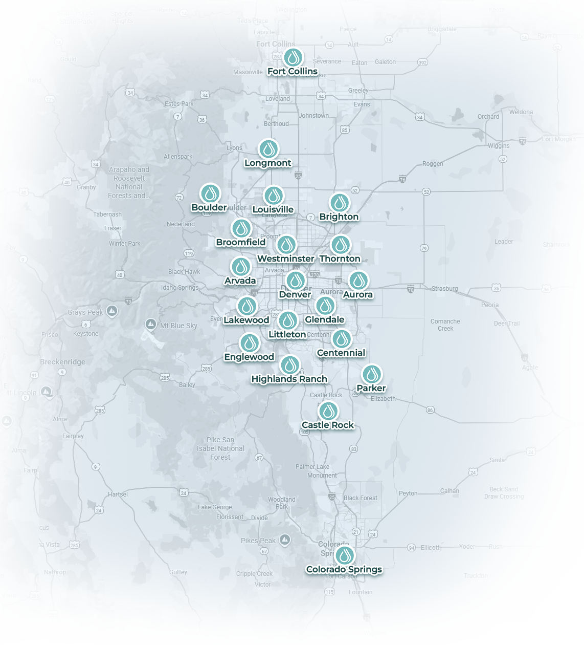 Pure IV Colorado Service Areas