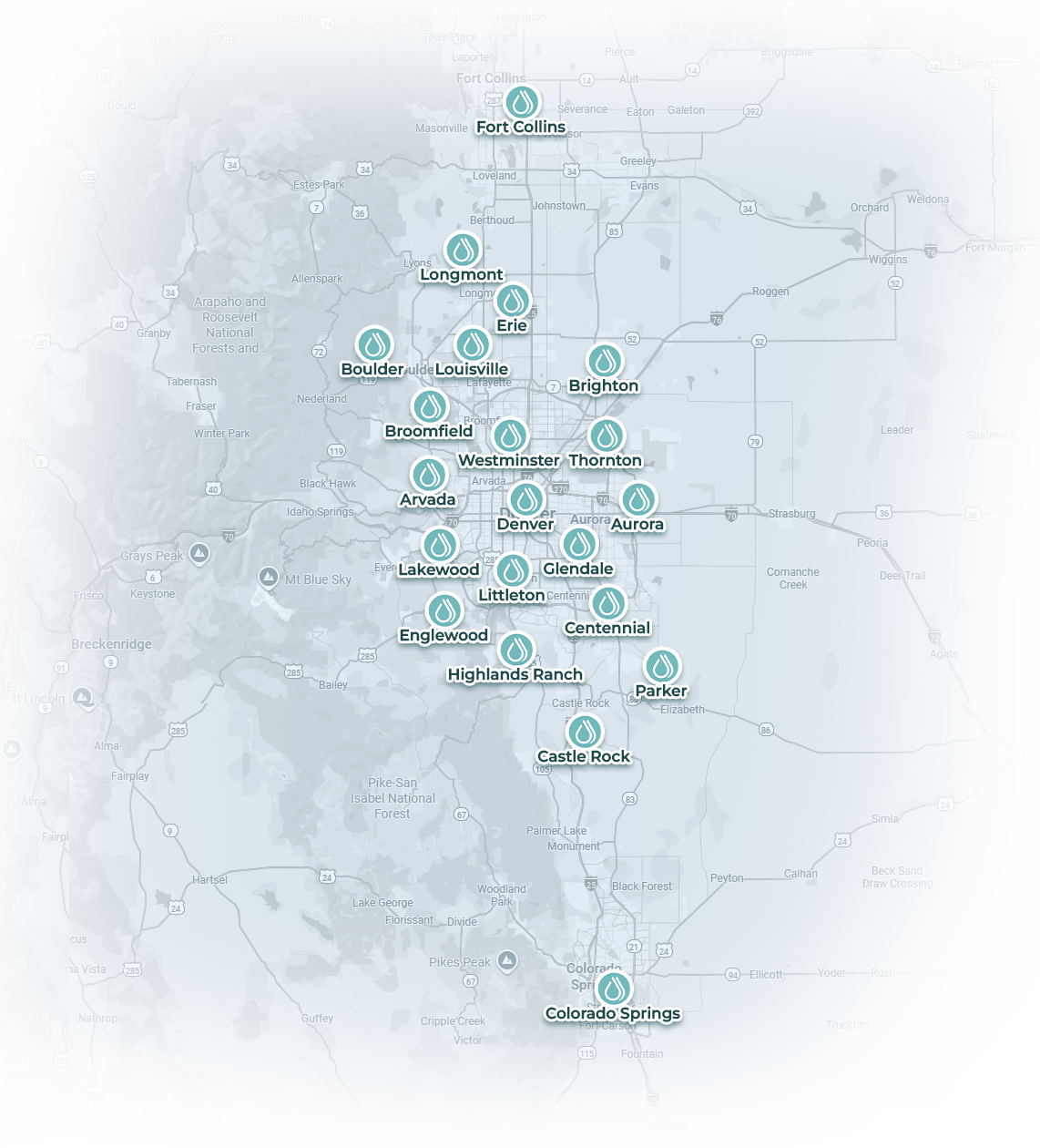 Pure IV Colorado Service Areas