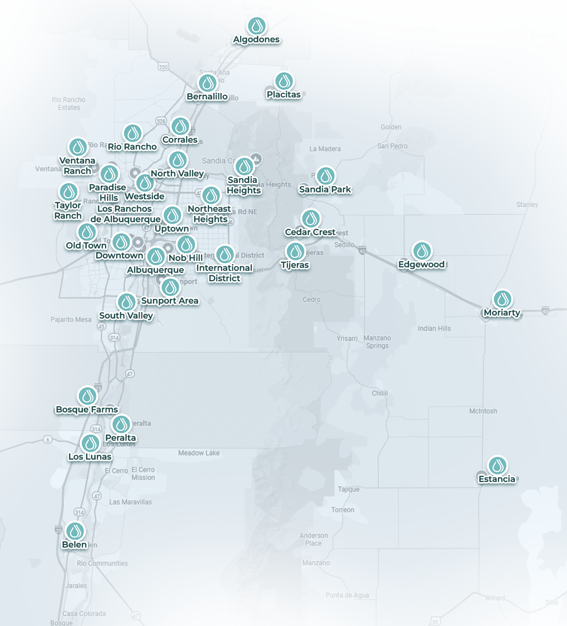 Pure IV New Mexico Service Areas