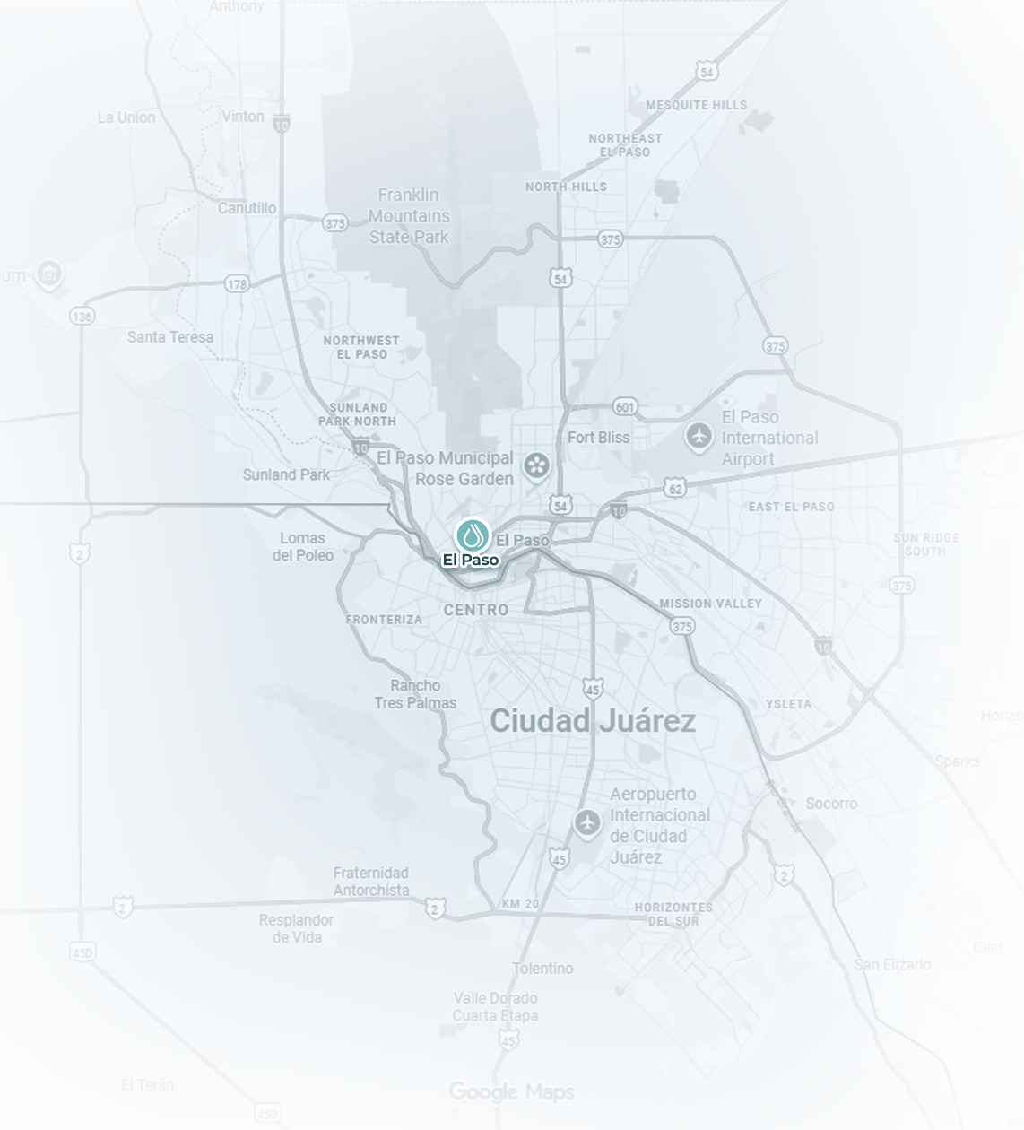 Pure IV Texas Service Areas