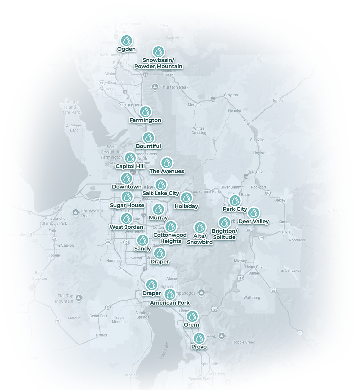 Pure IV Utah Service Areas