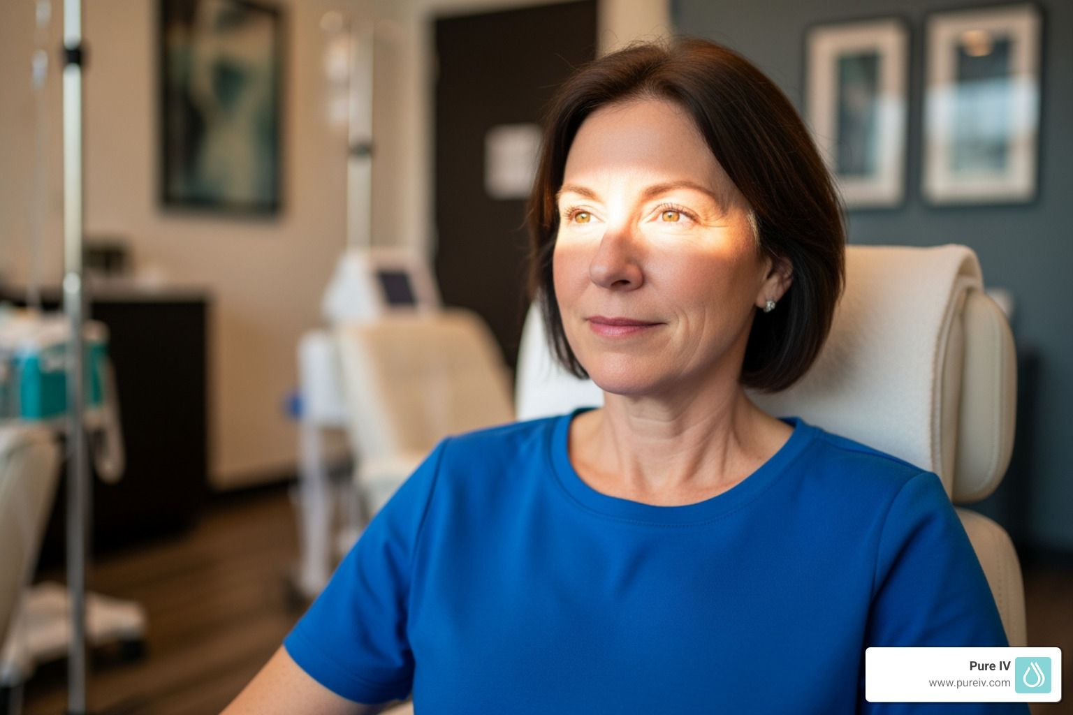 Person looking energized and focused after an NAD+ treatment - NAD+ IV Therapy: Benefits, Cost, and…