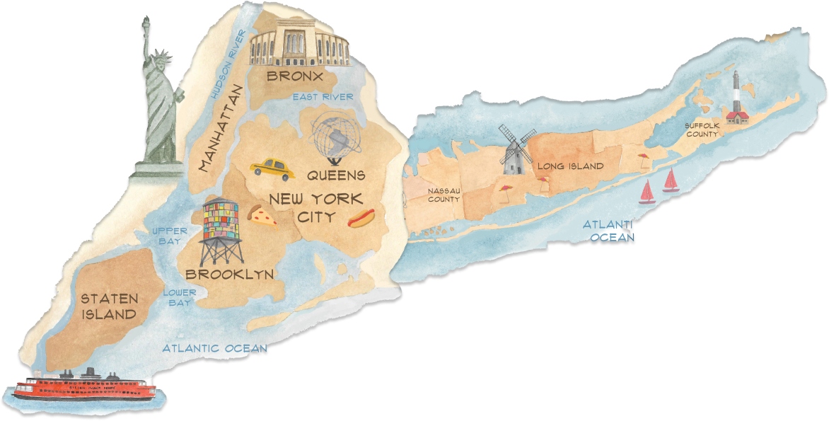 Map Service Areas — Brooklyn, NY — Ivy Cremation Services of New York
