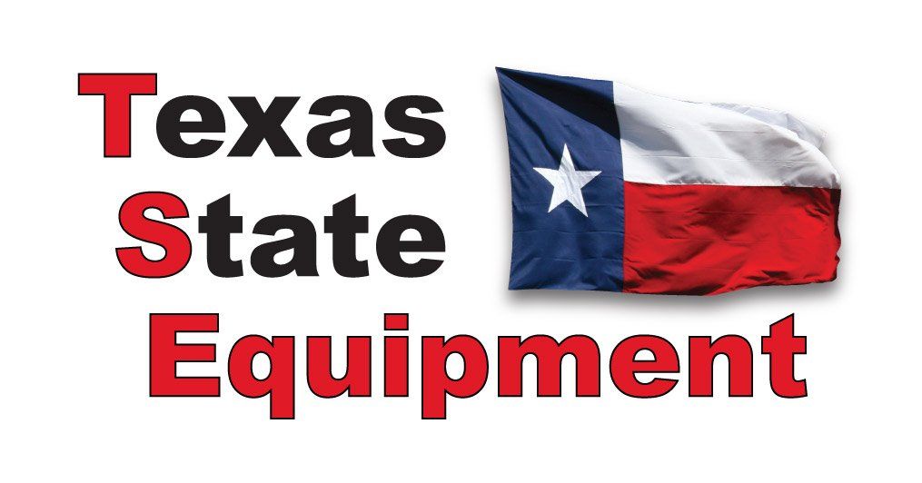 A logo for texas state equipment with a texas flag