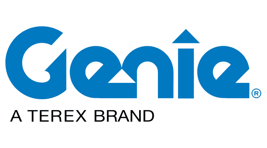 The genie logo is a terex brand