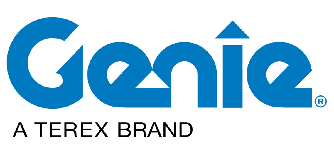 The genie logo is a terex brand