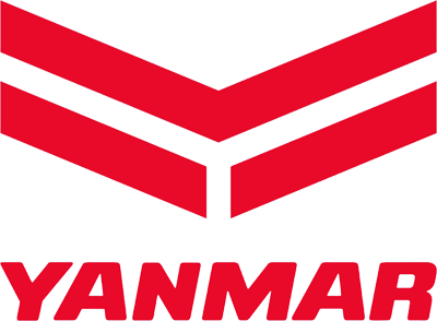 A yanmar logo on a white background