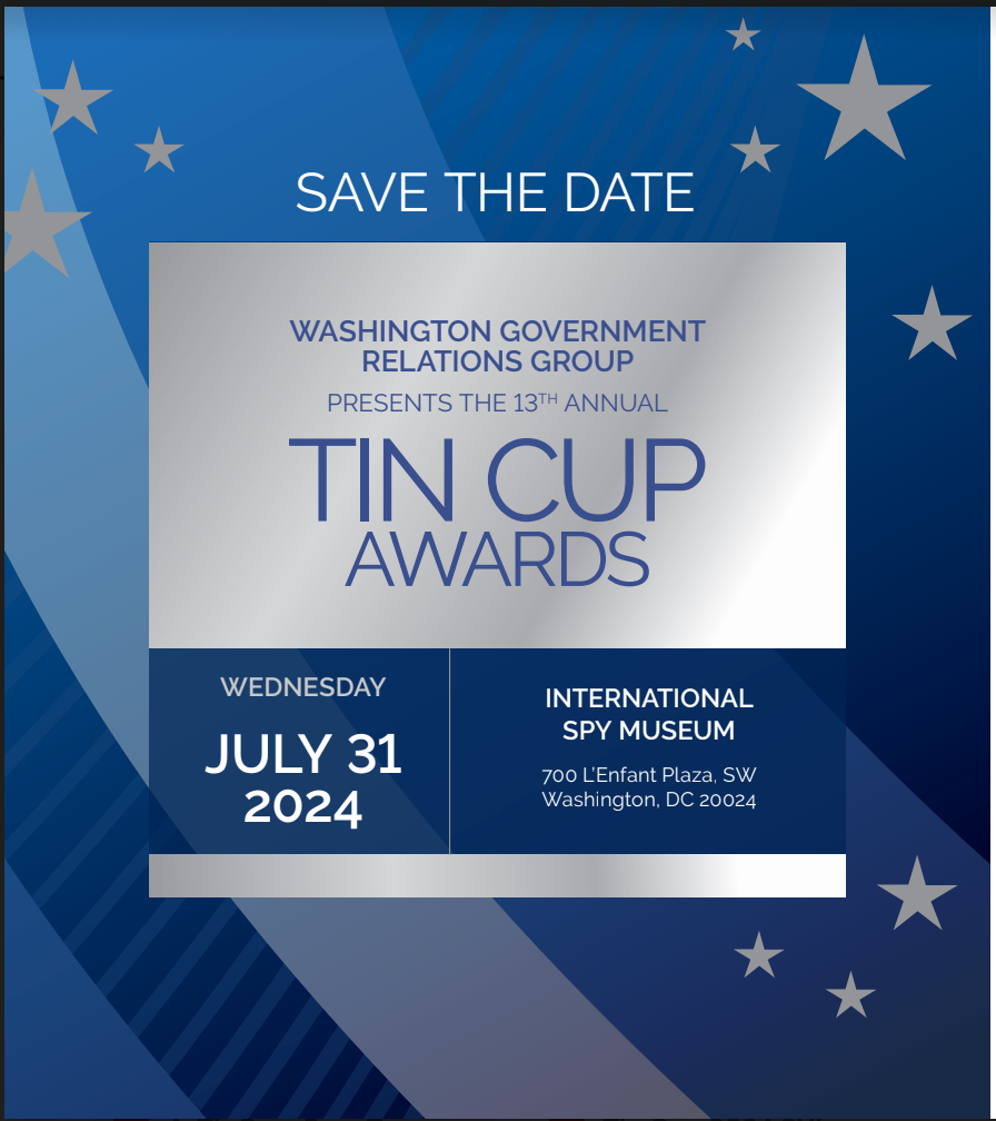 A save the date for the 13th annual tin cup awards