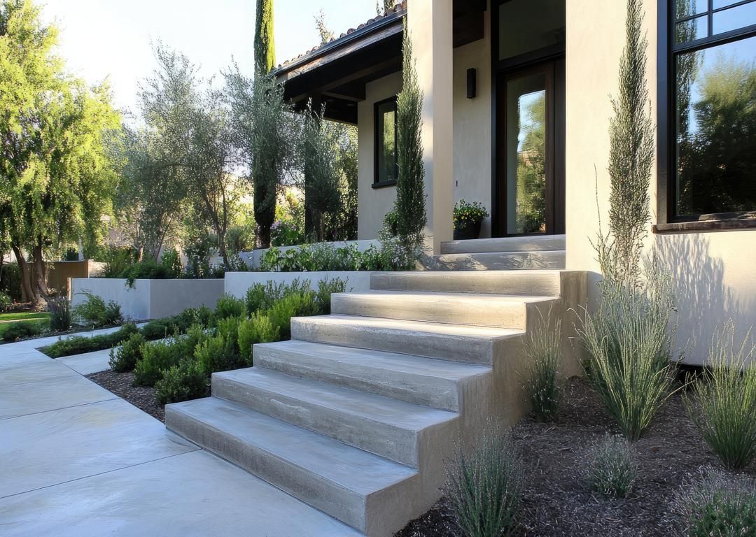 concrete finish for outdoor space