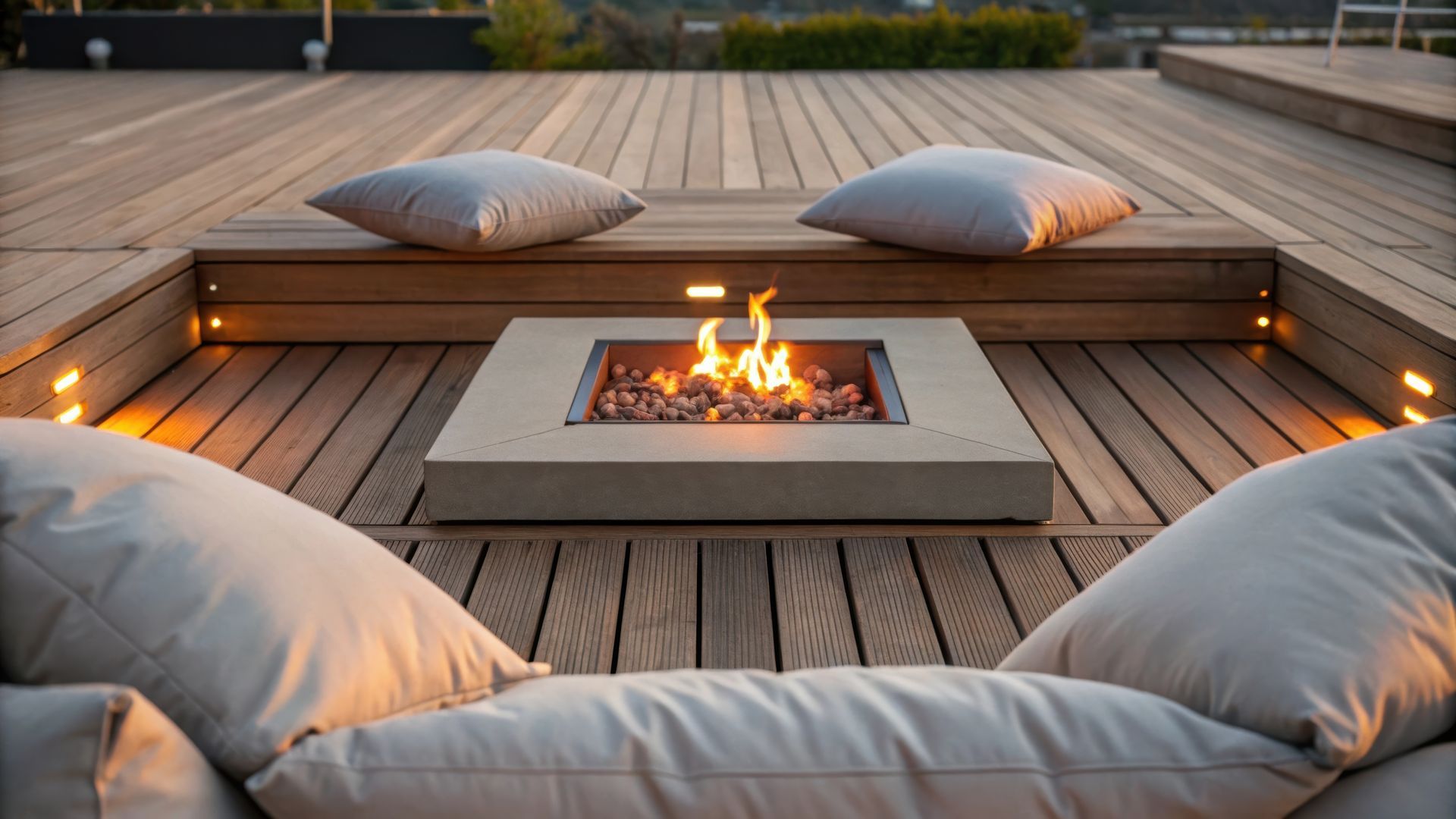 Concrete fire pit ideas