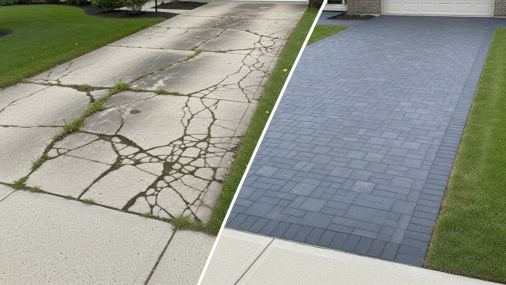 Paver patio vs stamped concrete