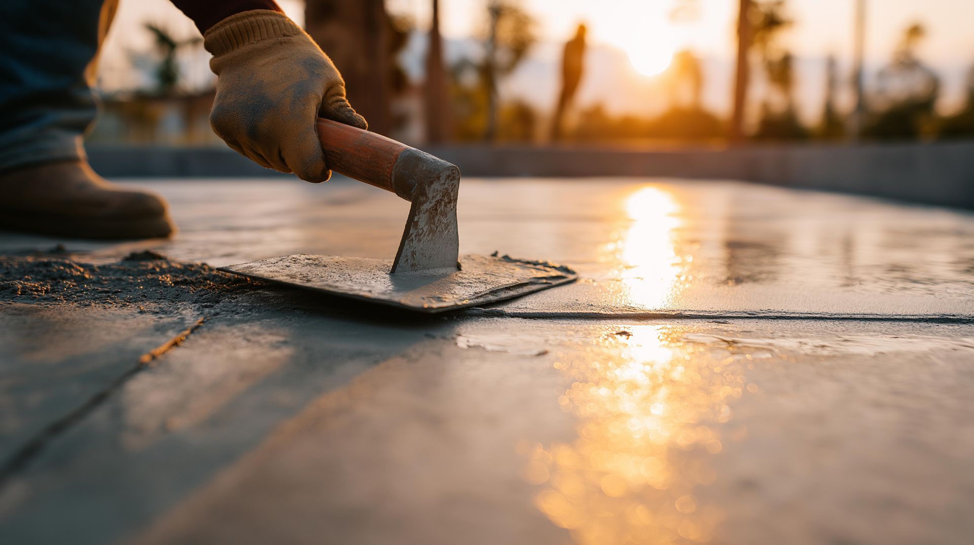 Stamped concrete patio replacement 