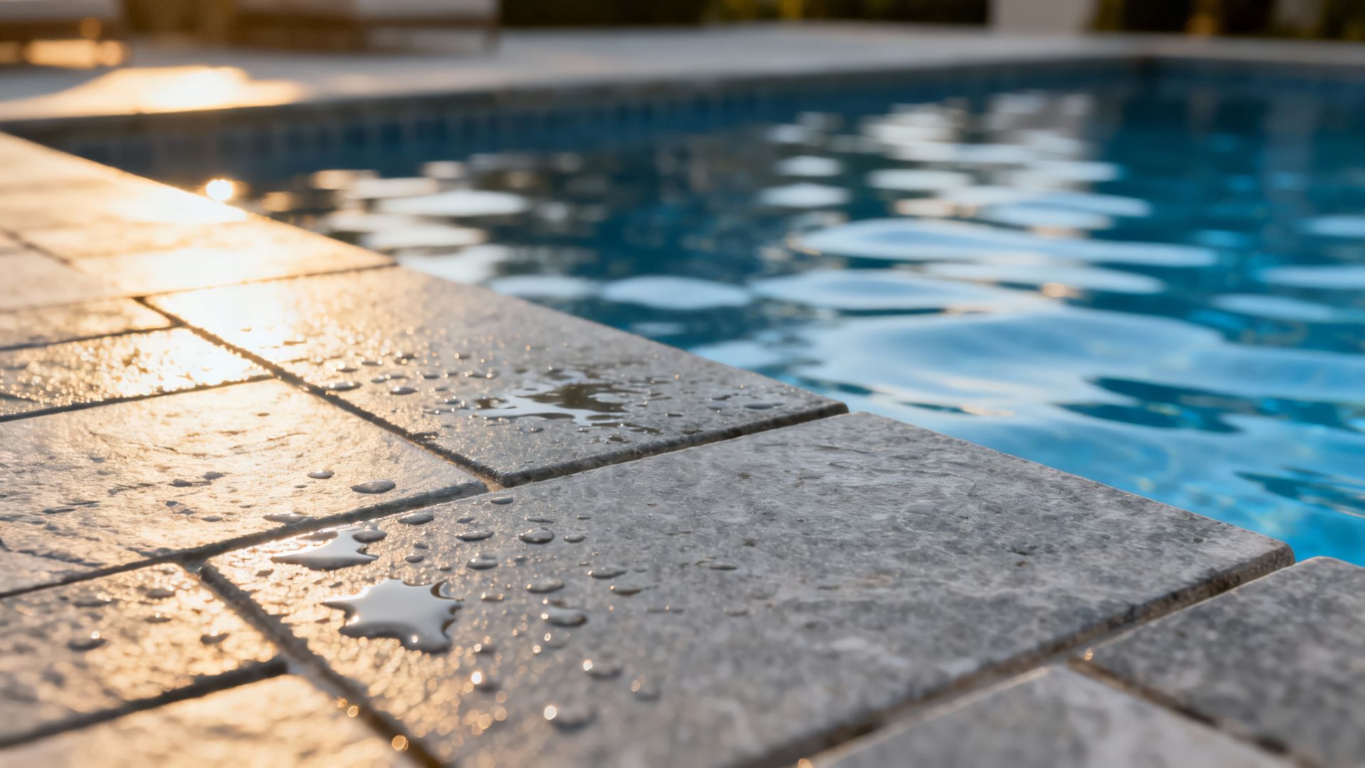 stamped concrete pool decks