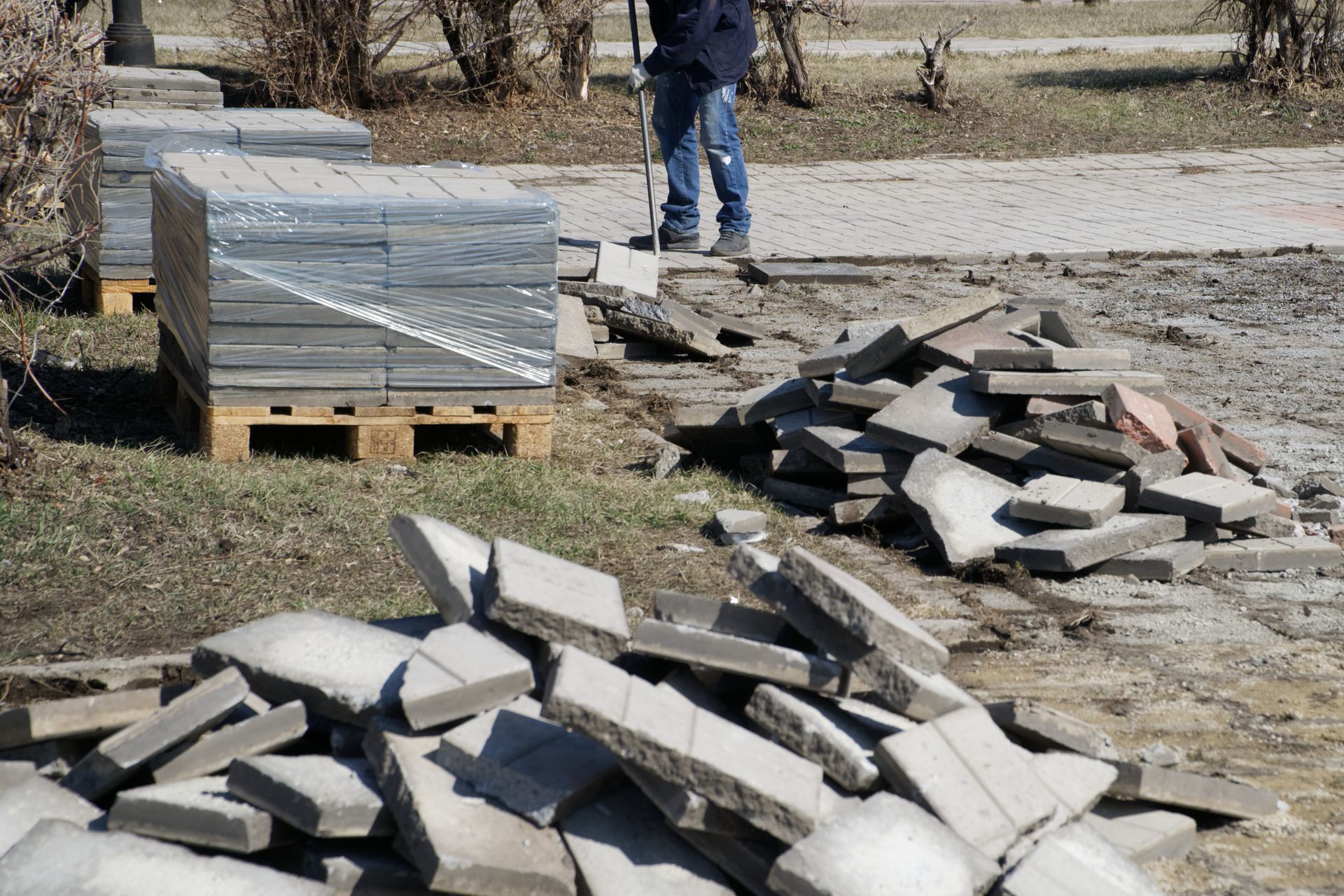 Concrete patio replacement in Castle Rock