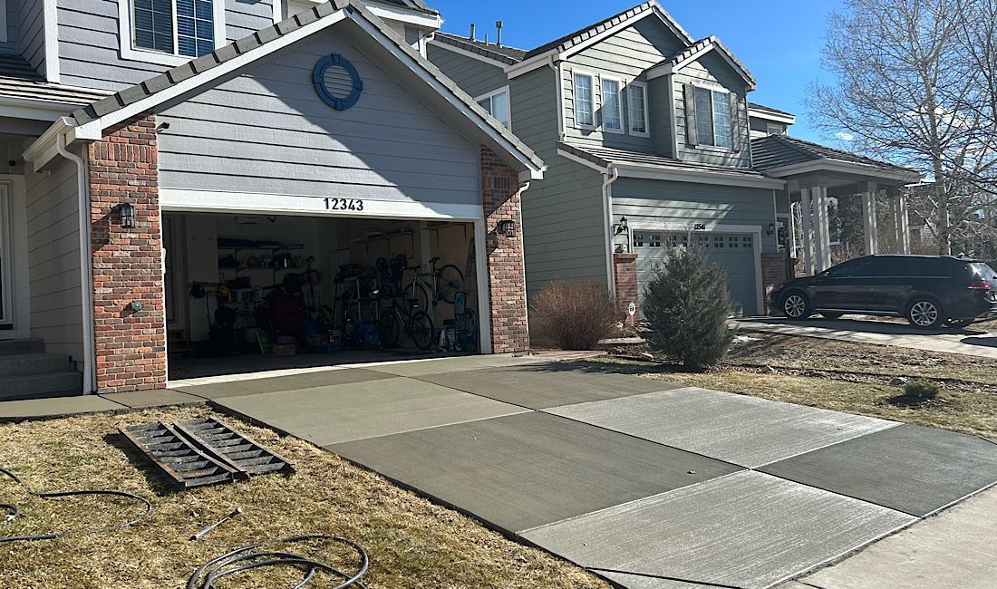 best concrete driveway finish in Denver