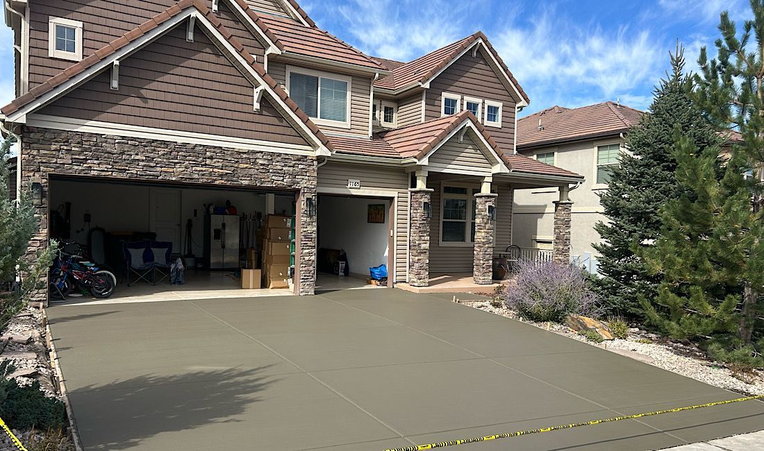 Low-maintenance concrete driveways