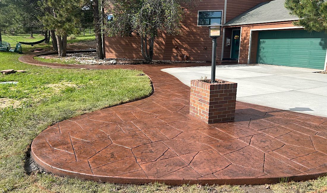 Stylish stamped concrete designs