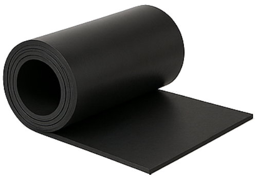 A picture of a black rubber mat from changrubber.co.th
