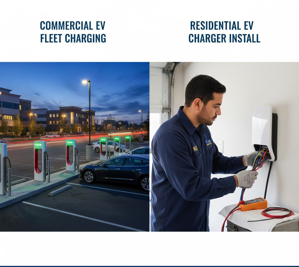 Bathroom with running faucet, sink, and shower.  Clean design with white and gray color scheme.