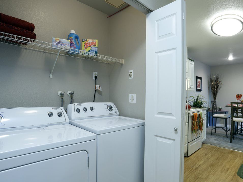 Interior of laundry room